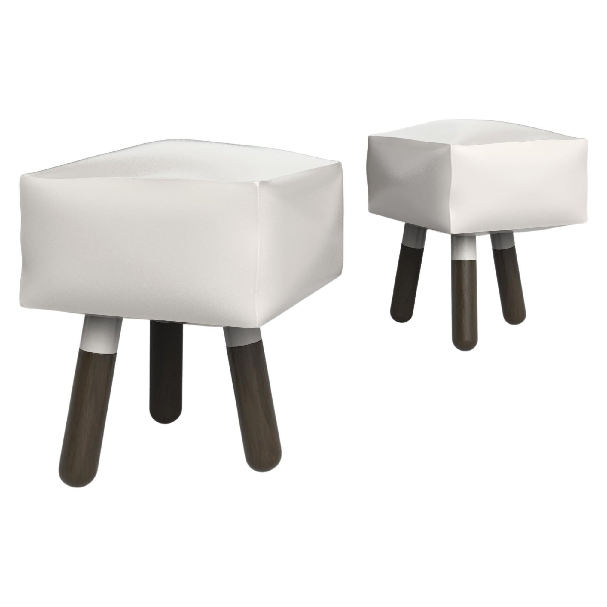 Set of 2 Icenine V2 Stools by Edizione Limitata For Sale