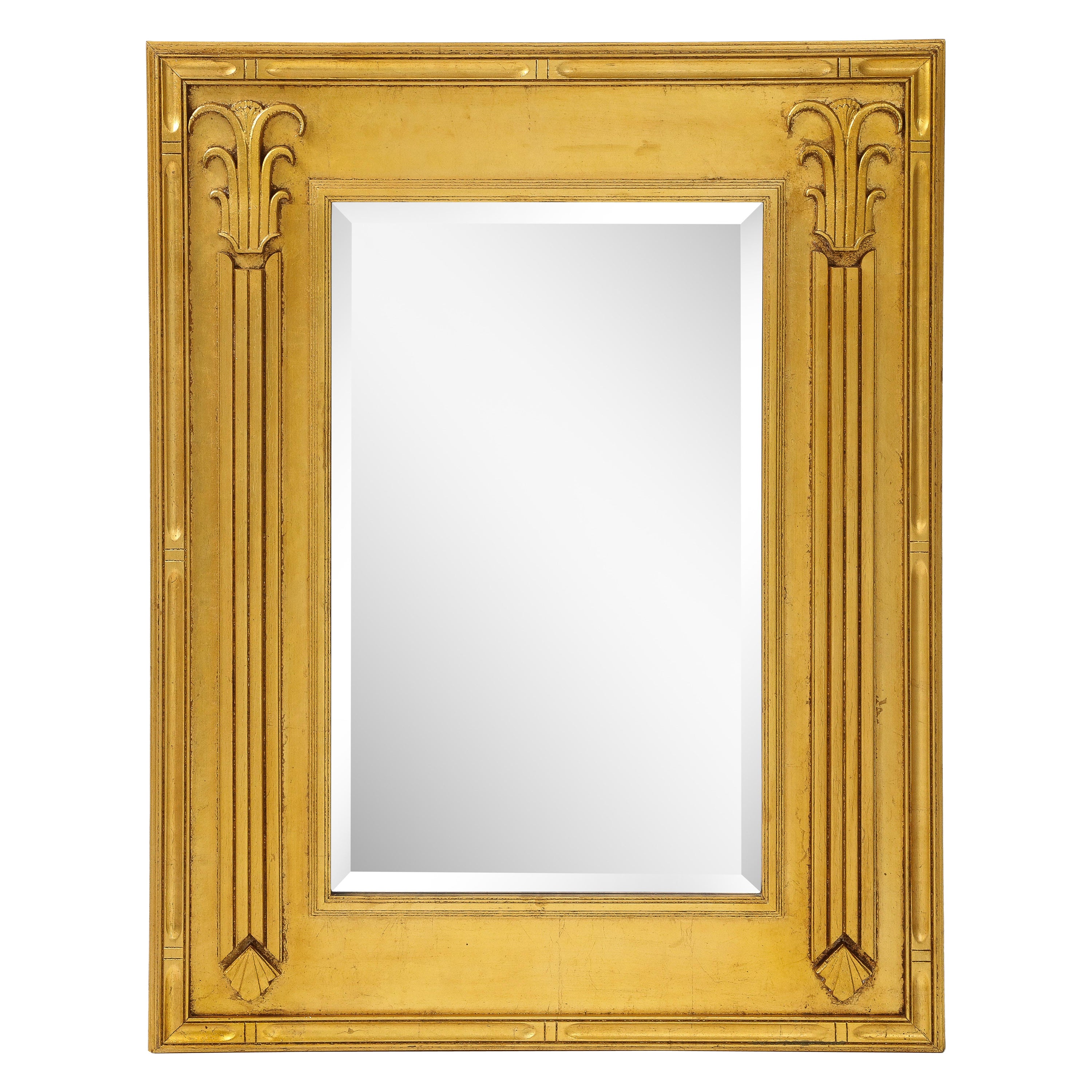 Jay Spectre Gilt Wall Mirror For Sale