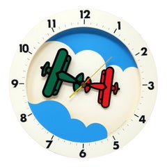 Postmodern Airplane Clock by Play Time