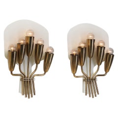 Harald Notini Model "8772/5" Wall Sconces for Arvid Böhlmarks, Sweden, 1950s