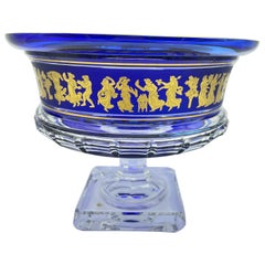 Vintage VAL SAINT LAMBERT (1826-2013), "Borodin Danse de Flore" crystal bowl.