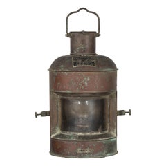 Vintage Japanese Ship's Navigation Stern Light by Nippon Sento Co, Ltd