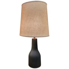 Gordon & Jane Martz Ceramic Table Lamp Matt Gray Glaze