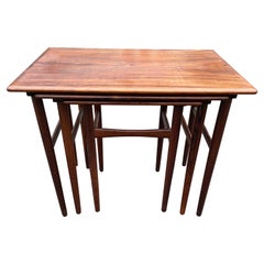 Danish Mid-Century Modern Rosewood Nesting Tables from the 1960’s