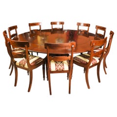 Vintage Jupe Dining Table by William Tillman & 10 Chairs, 20th C