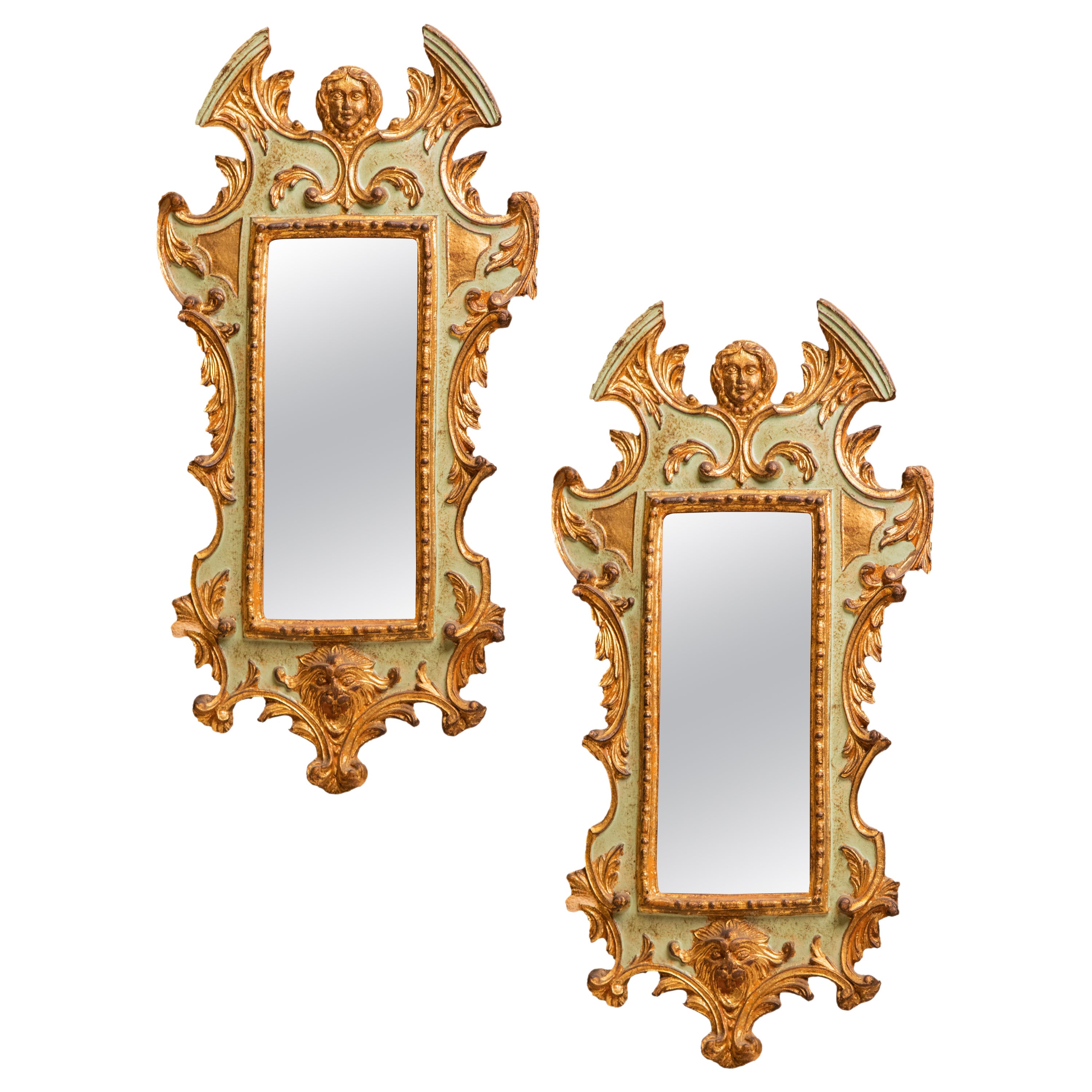 Pair of Italian Antique Mirrors at 1stDibs