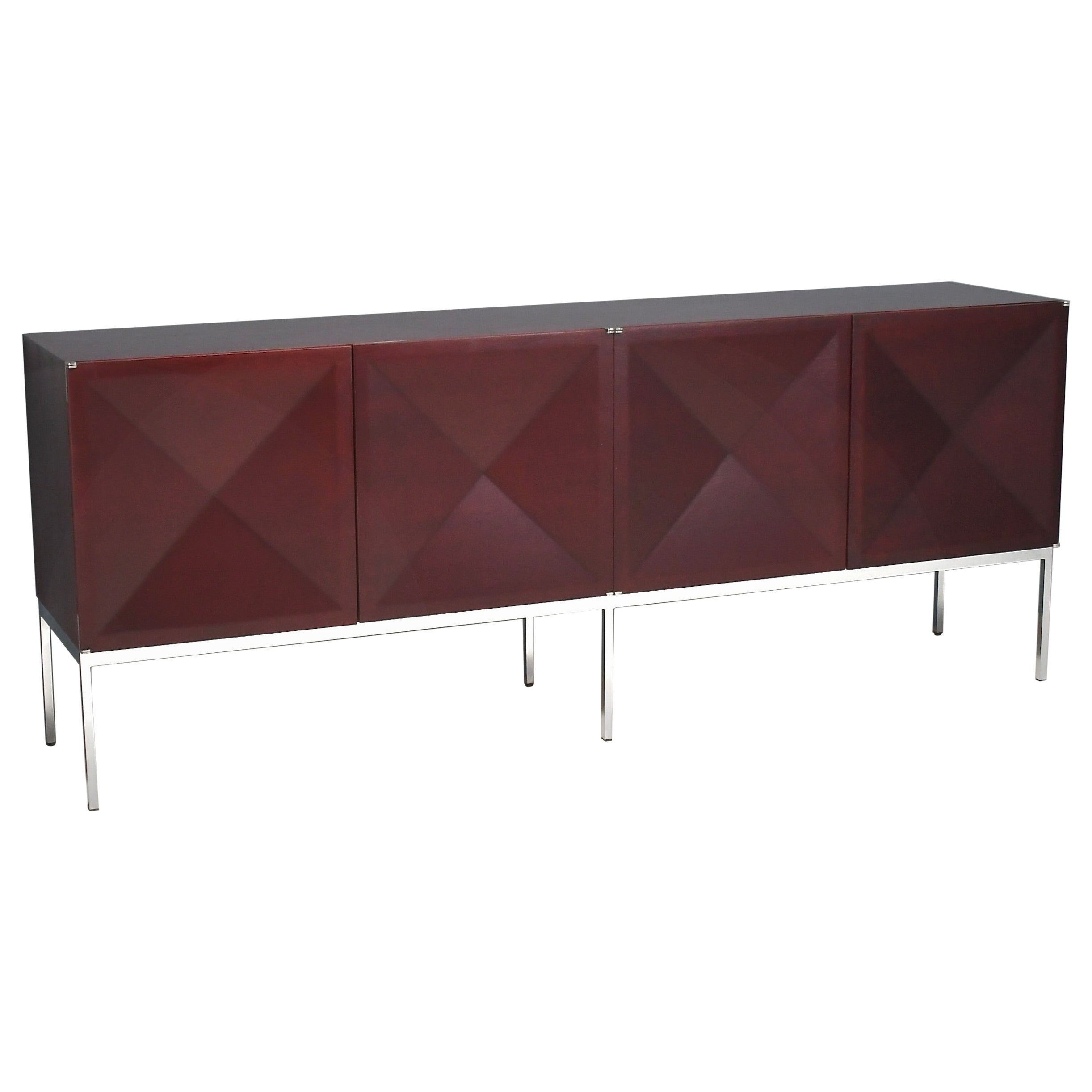 Exclusive ‘Pointe de Diamant’ Sideboard by Antoine Philippon & Jacqueline Lecoq For Sale