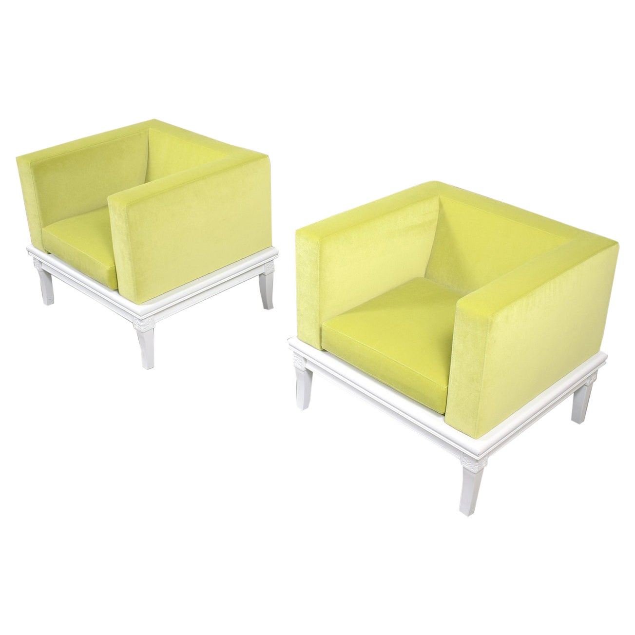 Modern Green Velvet Lounge Chairs: Vintage Elegance Meets Contemporary Comfort