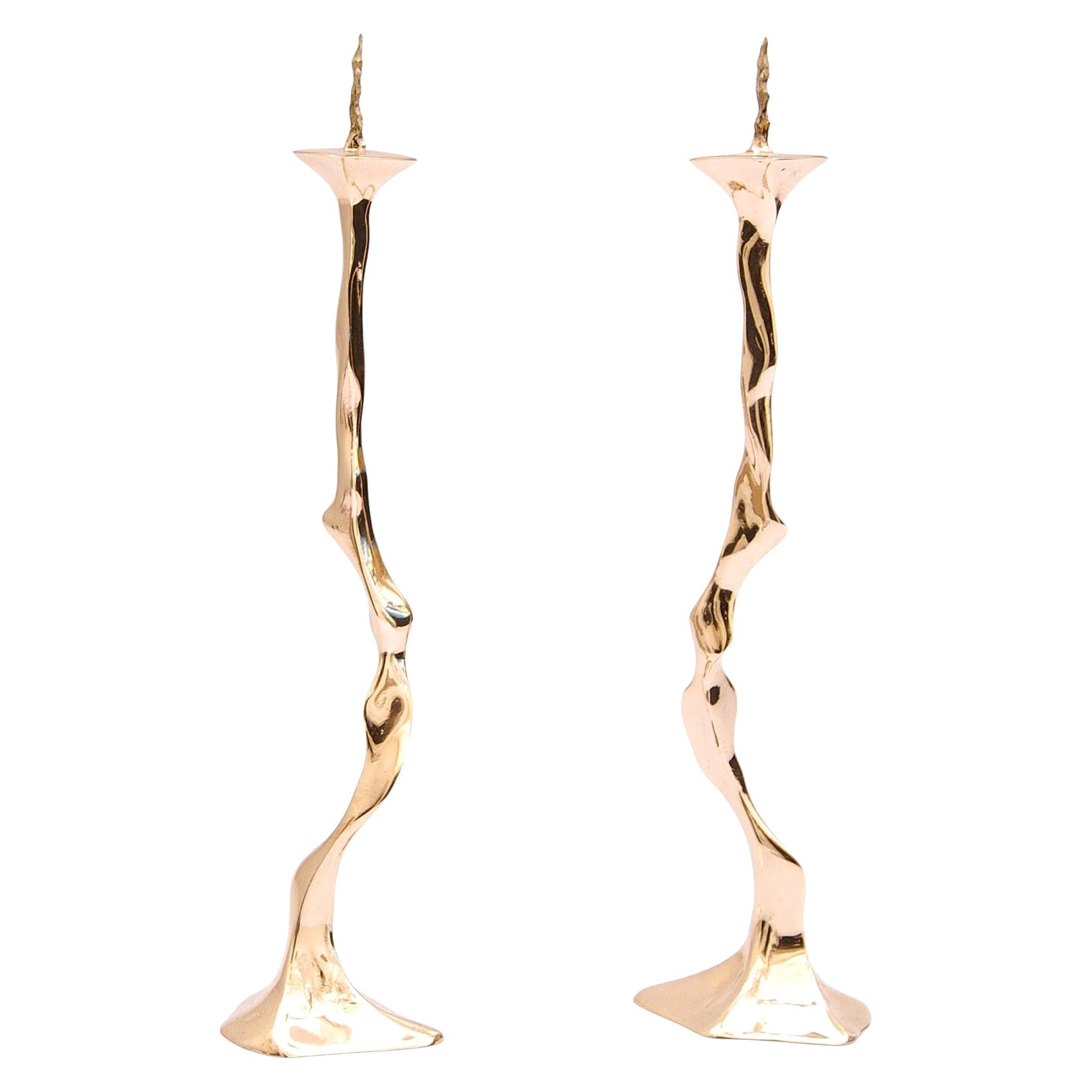 Set of 2 Debbie Candlesticks by Fakasaka Design For Sale
