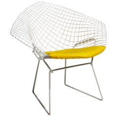 Bertoia for Knoll White Metal "Diamond" Chair