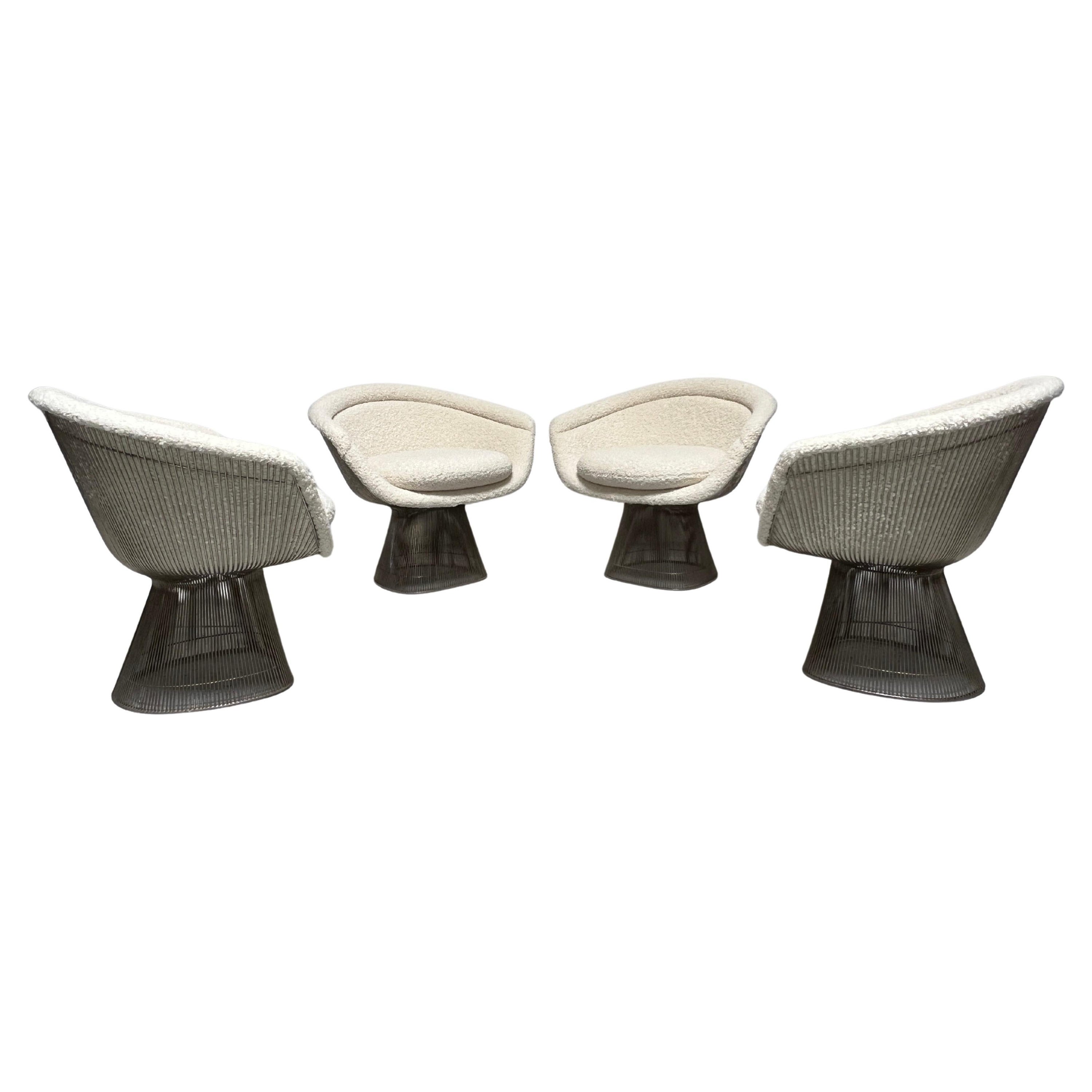 Set of Four Lounge Chairs by Warren Platner for Knoll