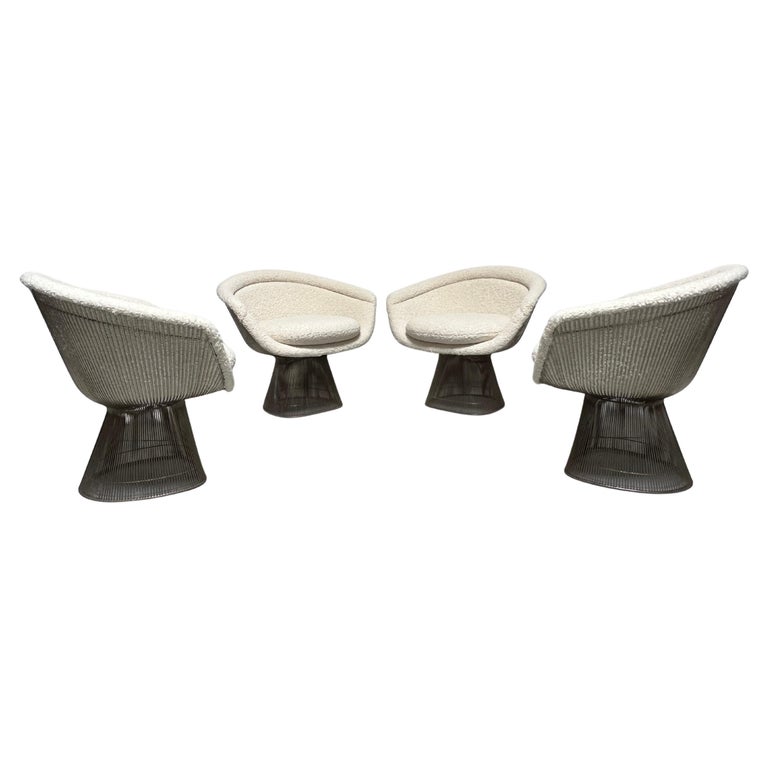 Set of Four Lounge Chairs by Warren Platner for Knoll For Sale