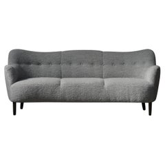Light Blue Sofa in Bouclé, Denmark