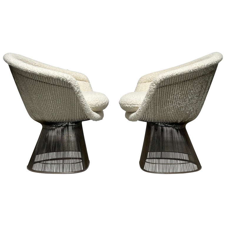 Pair of Warren Platner Lounge Chairs for Knoll For Sale