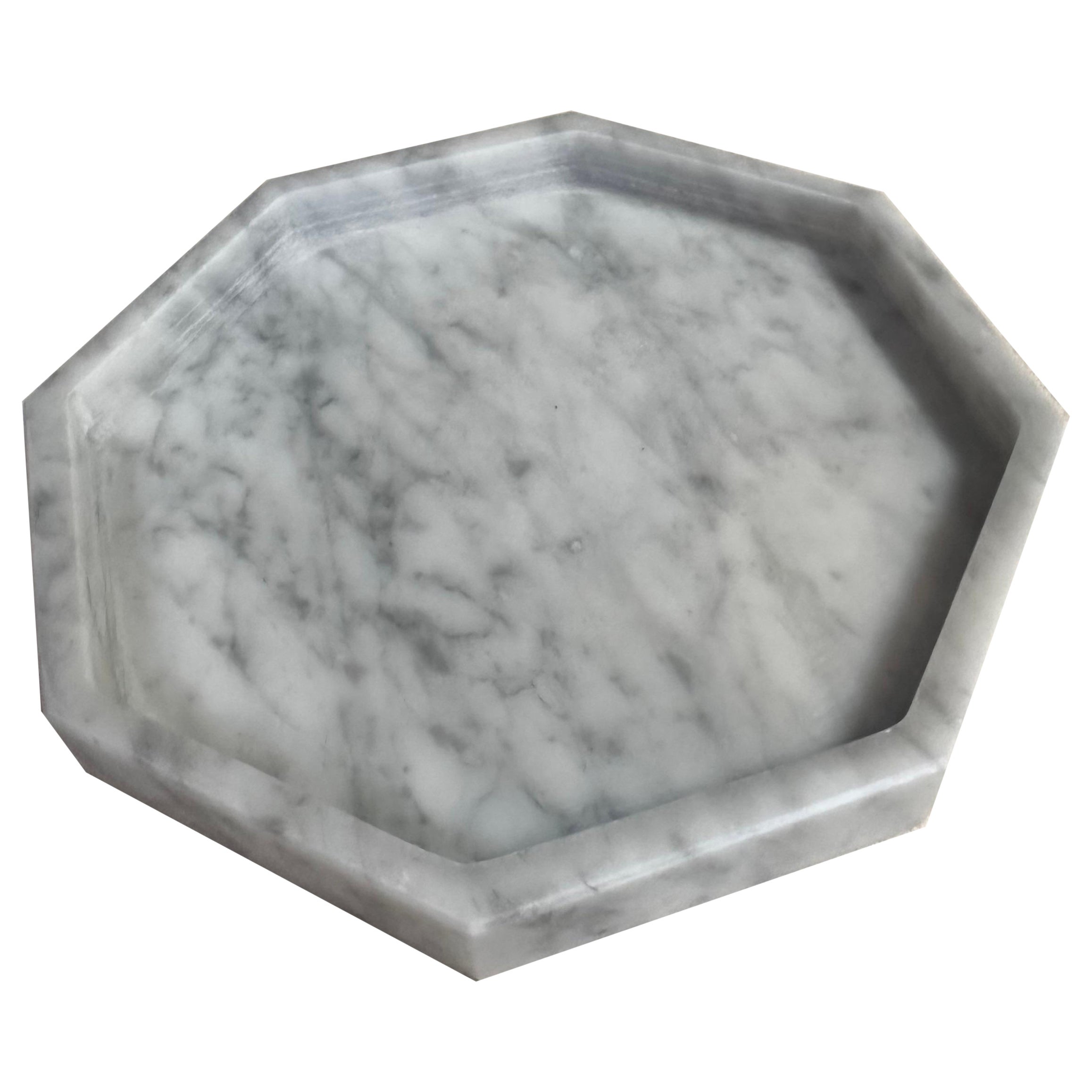 Handmade Italia Carrara Marble  Octa' Bowl 2023 For Sale