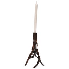 Candlestick in Dark Bronze by Fakasaka Design
