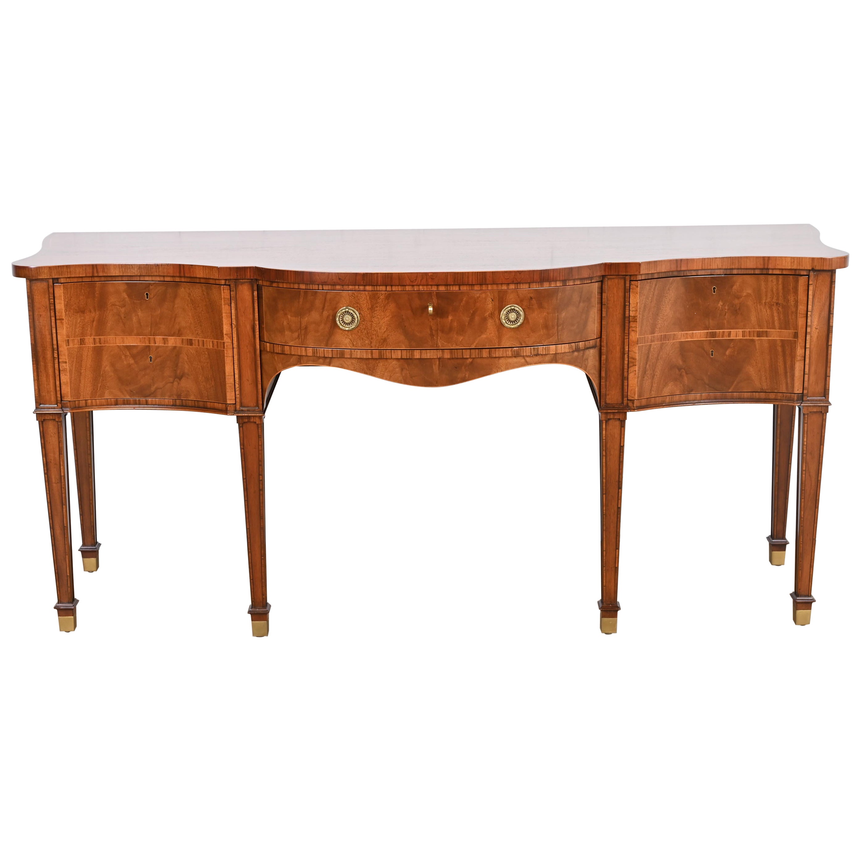 Baker Furniture Stately Homes Collection Georgian Flame Mahogany Sideboard