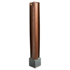 Italian Designer, Floor Lamp, Copper, Aluminum, Italy, 1980s