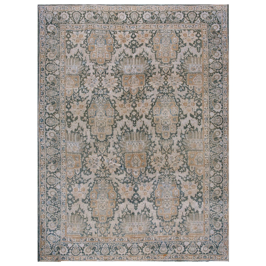 1930s Persian Tabriz Carpet (  7'7" x 10'4" - 230 x 315 ) For Sale