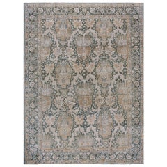 Vintage 1930s Persian Tabriz Carpet (  7'7" x 10'4" - 230 x 315 )