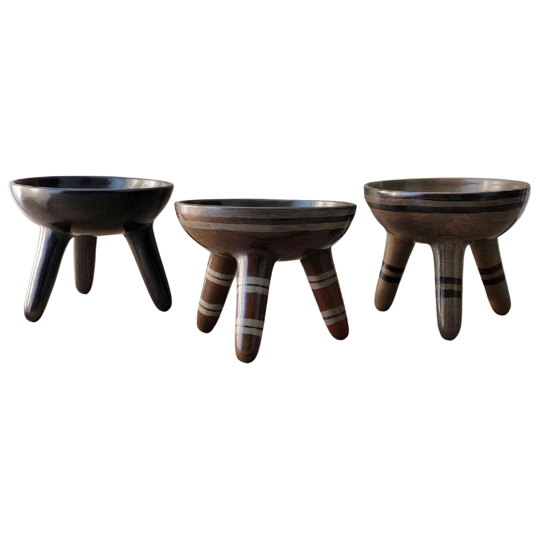 Set of 3 Acatlán Zoquitl Bowl by Onora For Sale