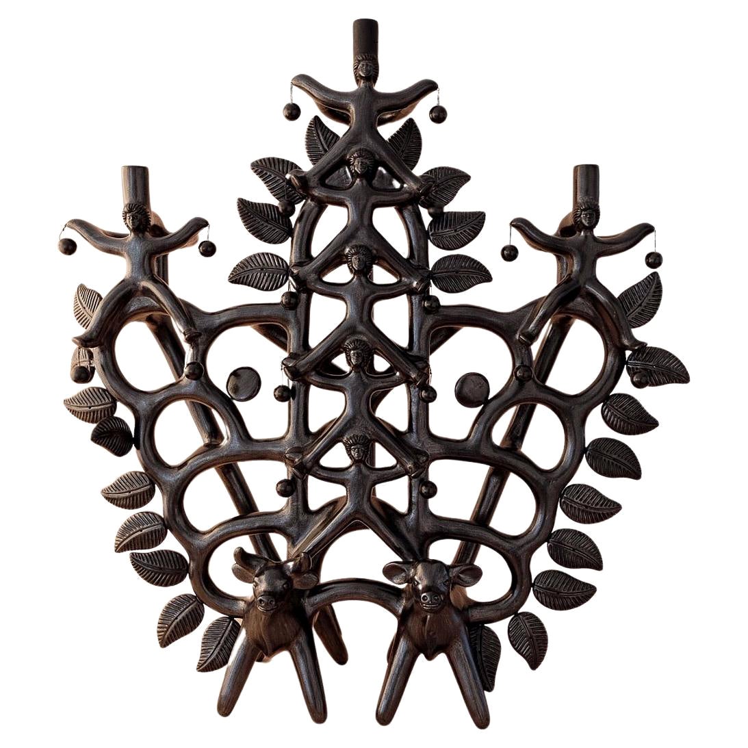 Arbol Acatlán Cirquero Candleholder by Onora For Sale