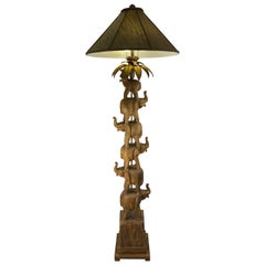 Used Maison Bagues Style Sculpted Floor Lamp designed by Frederic Cooper 