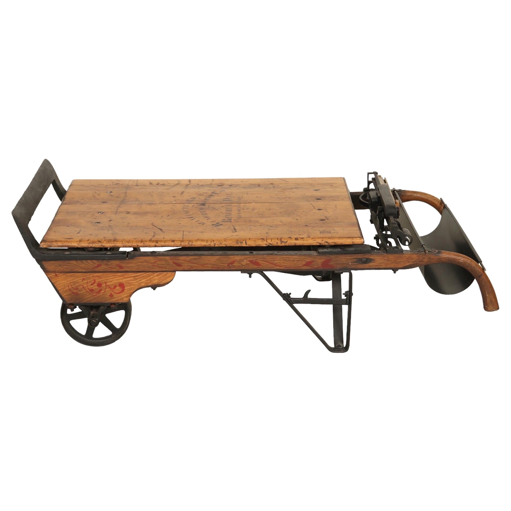 Amazing Antique Grain Scale Cart