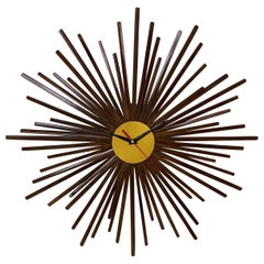 Bamboo Mid Century style Starburst Clock Hand Made