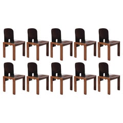 Afra & Tobia Scarpa "121" Dining Chairs for Cassina, 1965, Set of 10