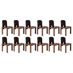 Retro Afra & Tobia Scarpa "121" Dining Chairs for Cassina, 1965, Set of 12