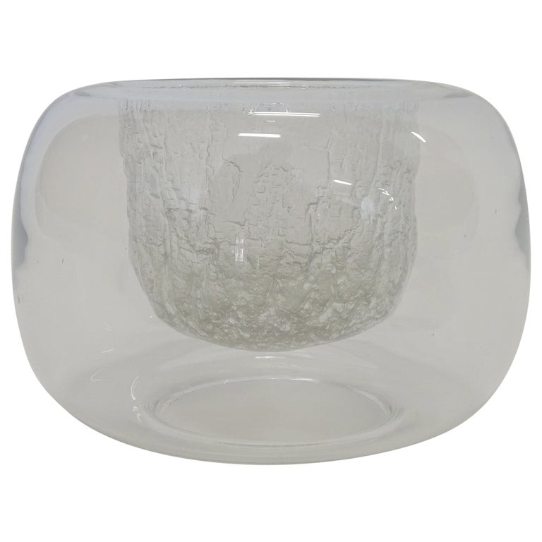 Timo Sarpaneva 'Finlandia' Mould Blown Glass Vase, Finland 1960s For Sale