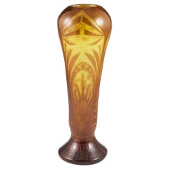 Classic Art Deco Signed Legras Vase c1930
