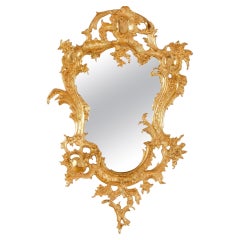 Rococo Style Rocaille-Shaped Gilt Bronze Mirror