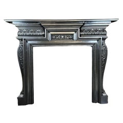 Used 19th Century Cast Iron Fireplace Mantlepiece