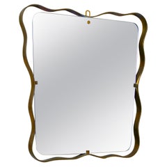 Fontana Arte mirror in brass from the fifties