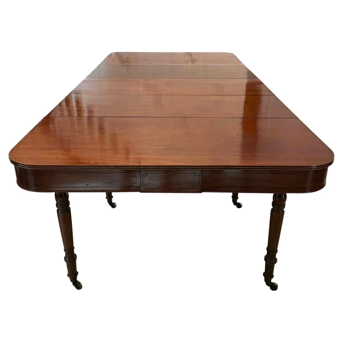 Rare Metamorphic Antique George III Quality Mahogany Extending Dining Table For Sale
