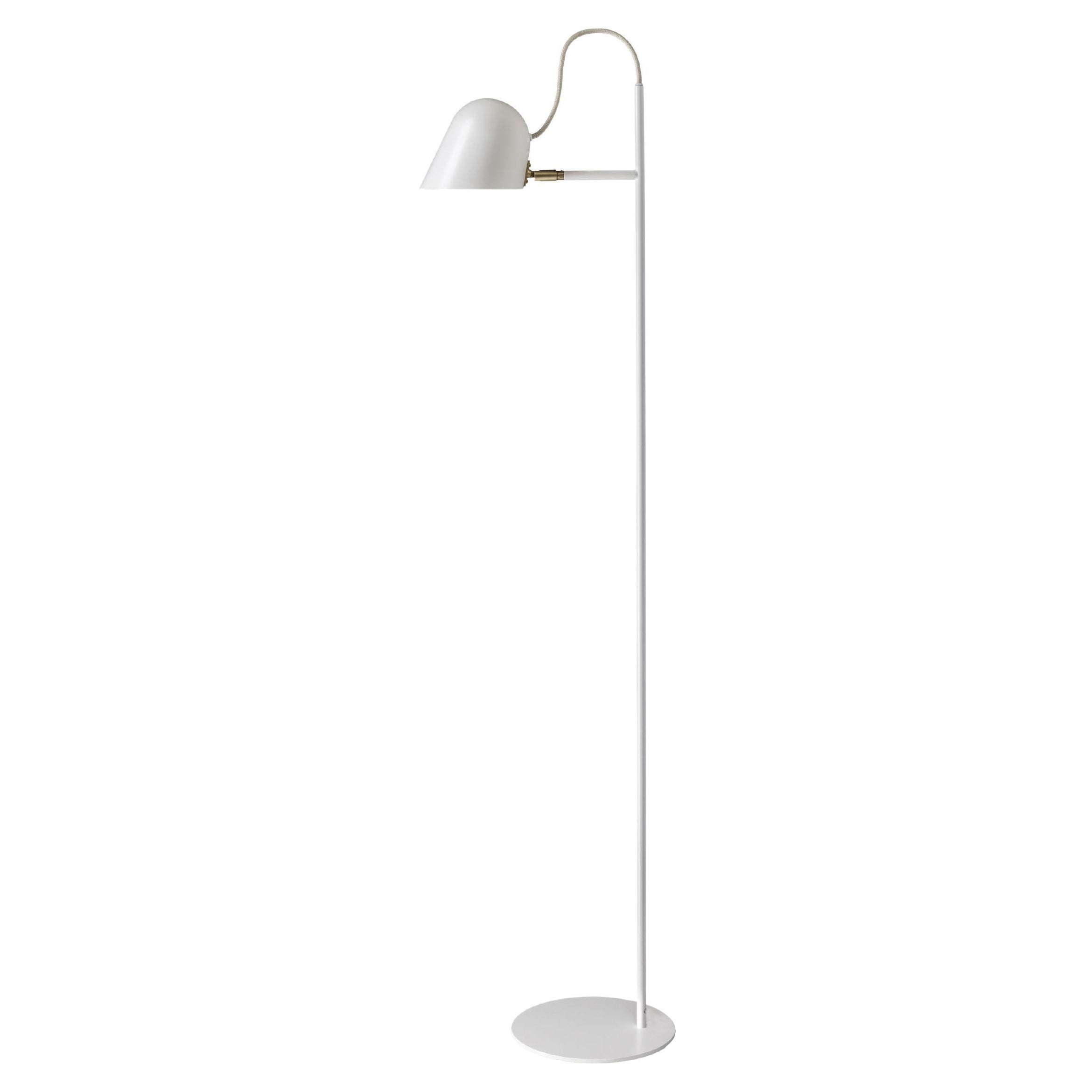 'Streck' Floor Lamp by Joel Karlsson for Örsjö in White For Sale