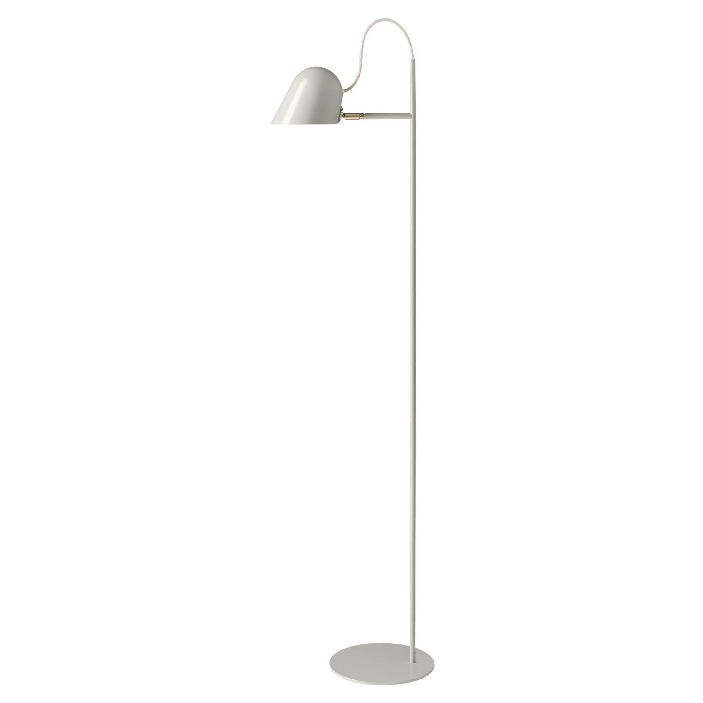 Streck' Floor Lamp by Joel Karlsson for Örsjö in Warm Grey