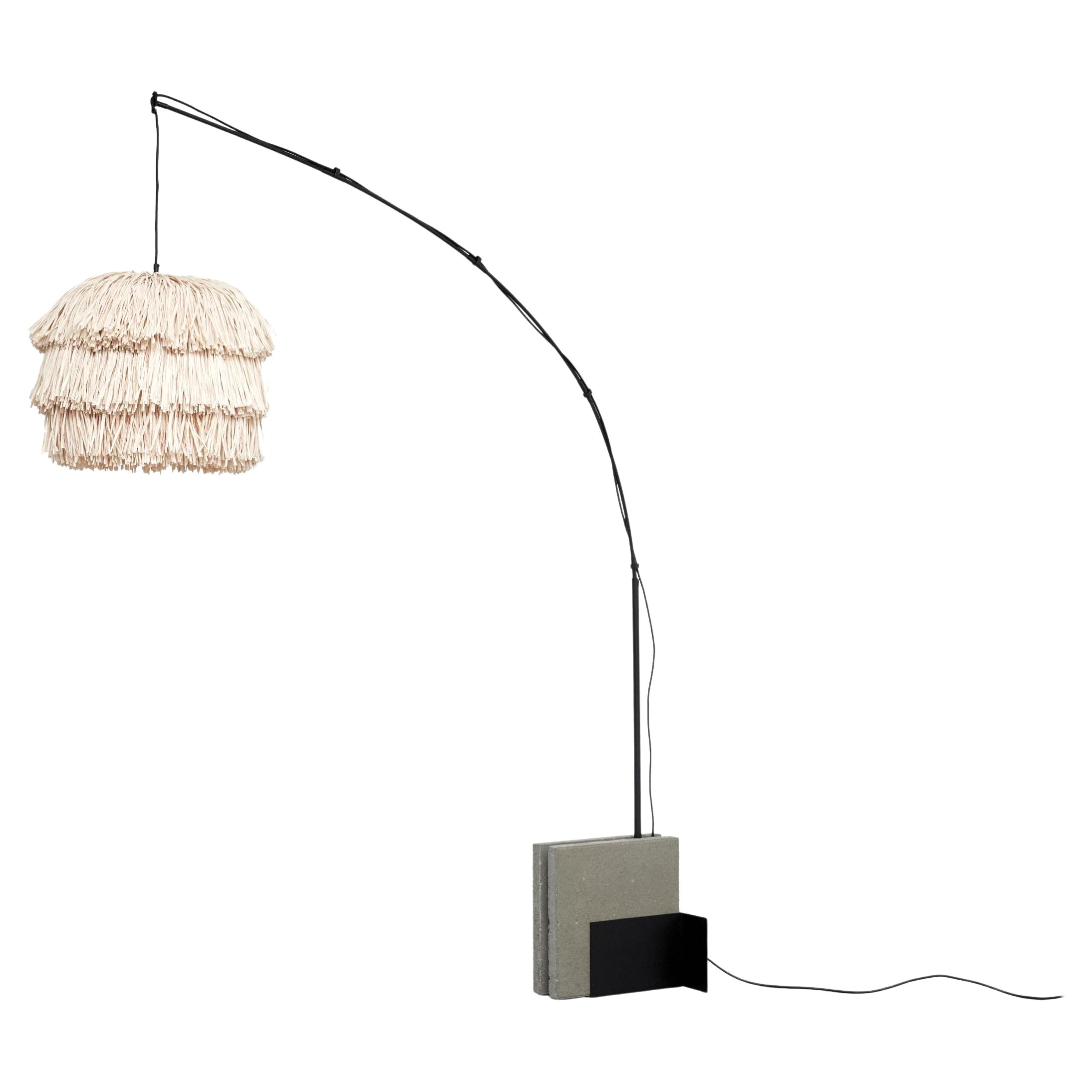 Beige Fran L Stand Floor Lamp by Llot Llov For Sale