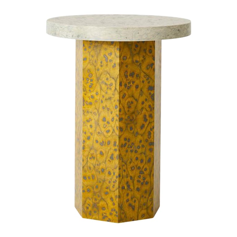Round Bold Osis Septagon Base Side Table by Llot Llov