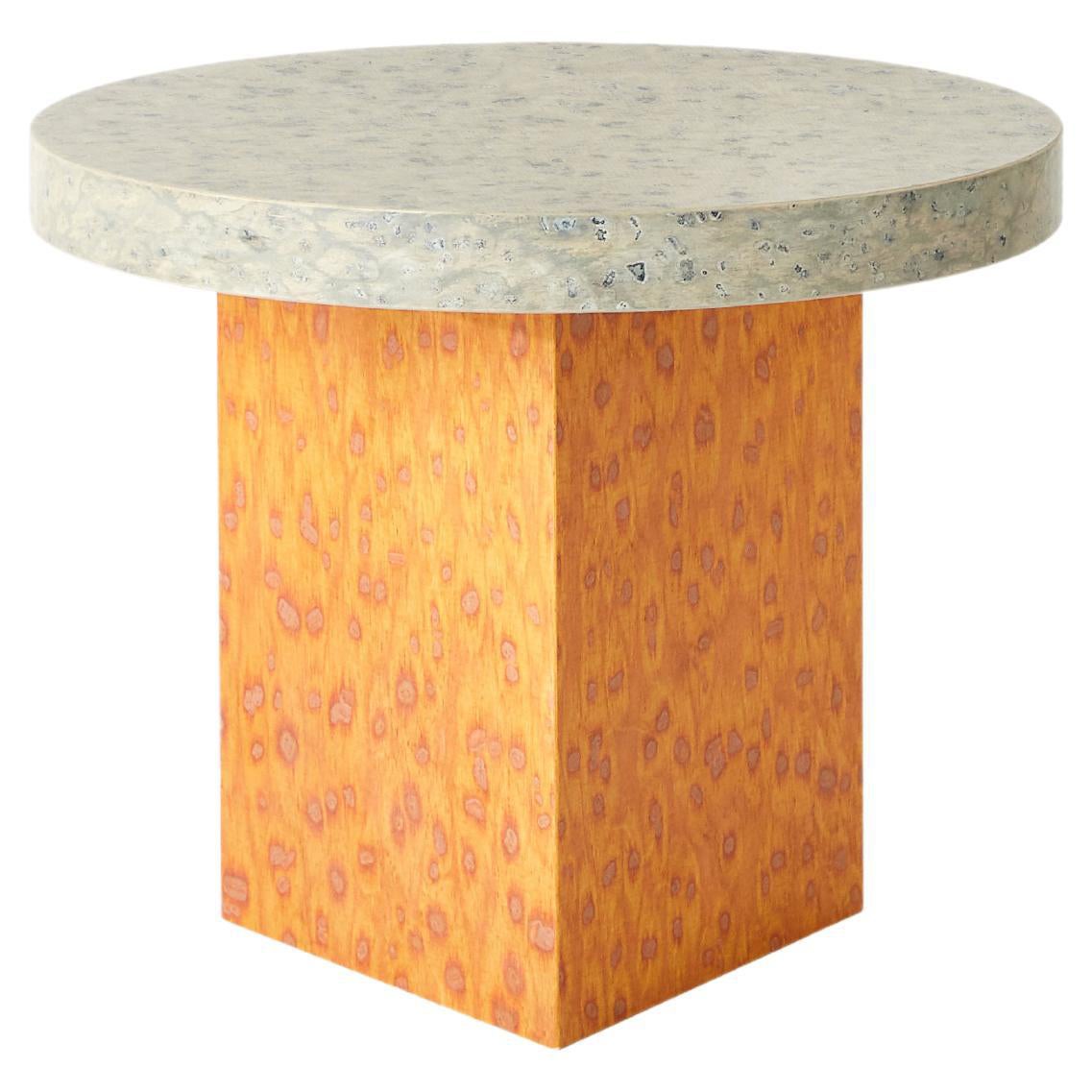 Round Bold Osis Triangle Base Side Table by Llot Llov For Sale