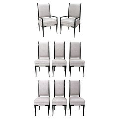 Tommi Parzinger Dining Chairs 2 Arm Chairs 6 Side Chairs