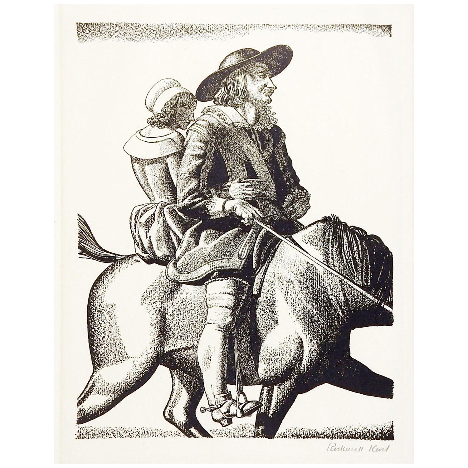 Lithographie du Taming of the Shrew de Rockwell Kent en vente