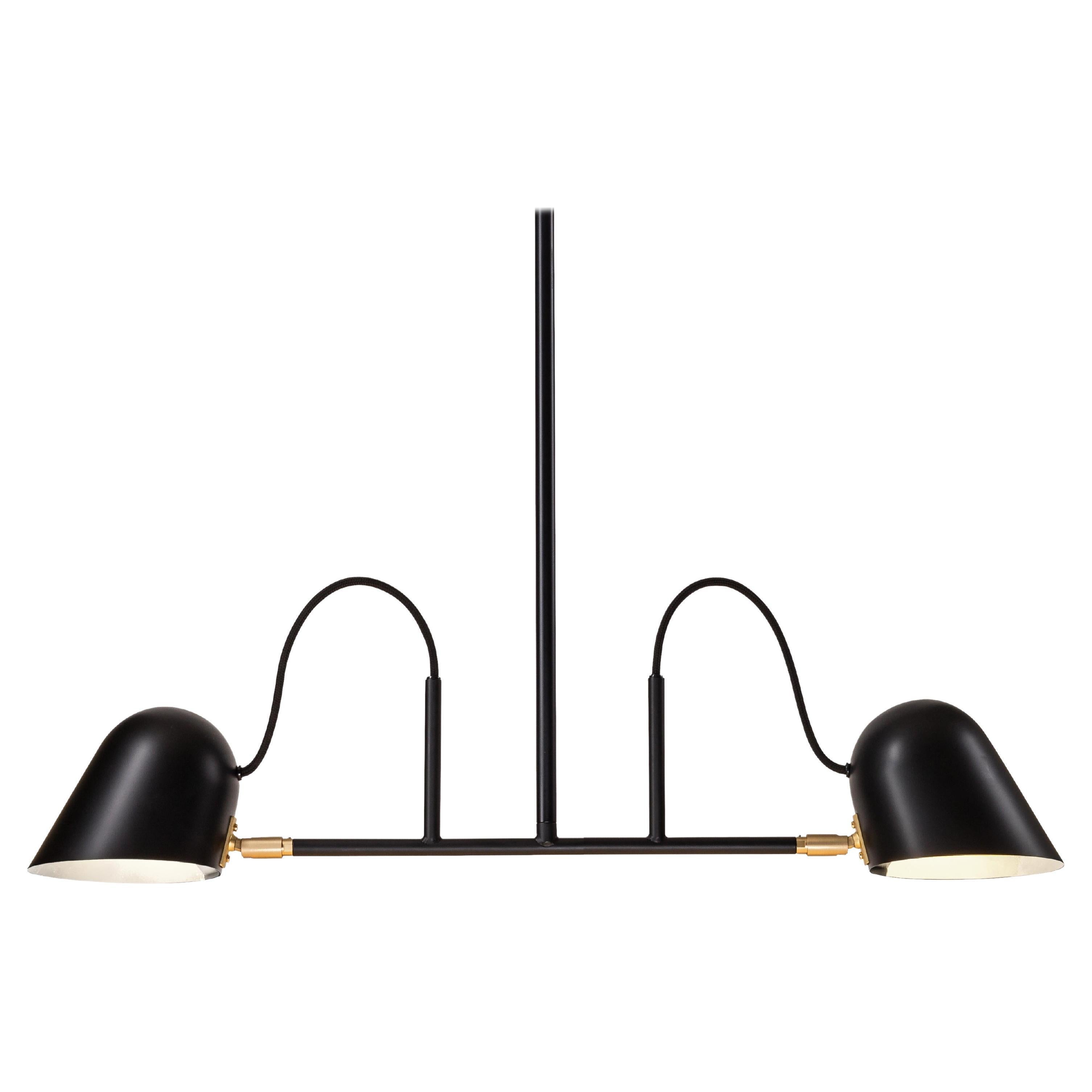 'Streck' 2-Armed Ceiling Light by Joel Karlsson for Örsjö in Black