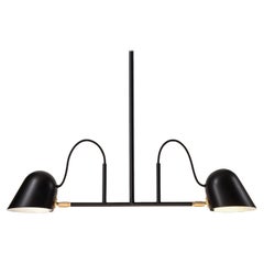 'Streck' 2-Armed Ceiling Light by Joel Karlsson for Örsjö in Black