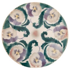 Kuznetsov Ceramic Plate, Rare Design, Russia, Early 20th Century