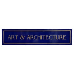Vintage Art & Architecture Sign, 1960’s