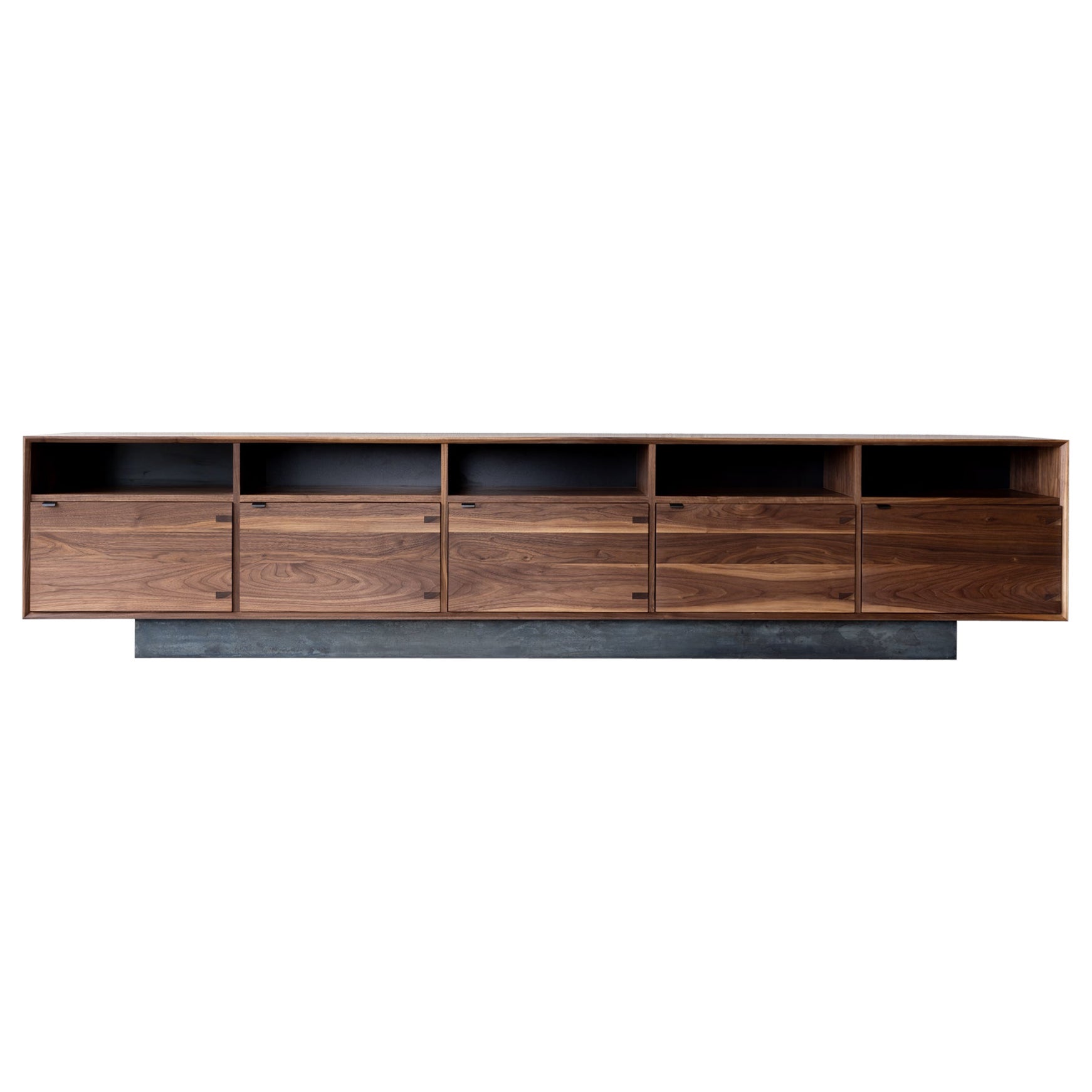 Baxter Long Credenza in Walnut by Autonomous Furniture For Sale