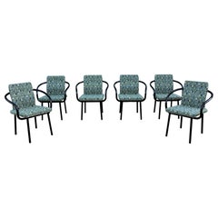 Memphis Post-modern Ettore Sottsass für Knoll 1986 Mandarin Stühle, 6er Set